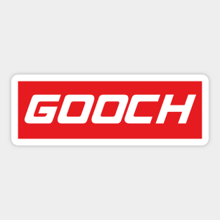 Gooch Old School Vintage Box Design Sticker